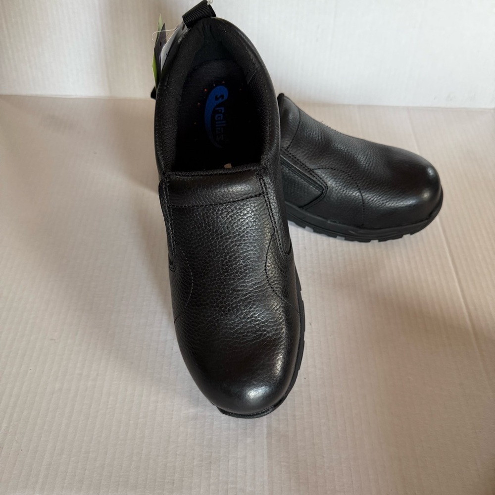 S Fellas Bearcat Comp Toe Men's Black Slip-On Loafers Size 9.5